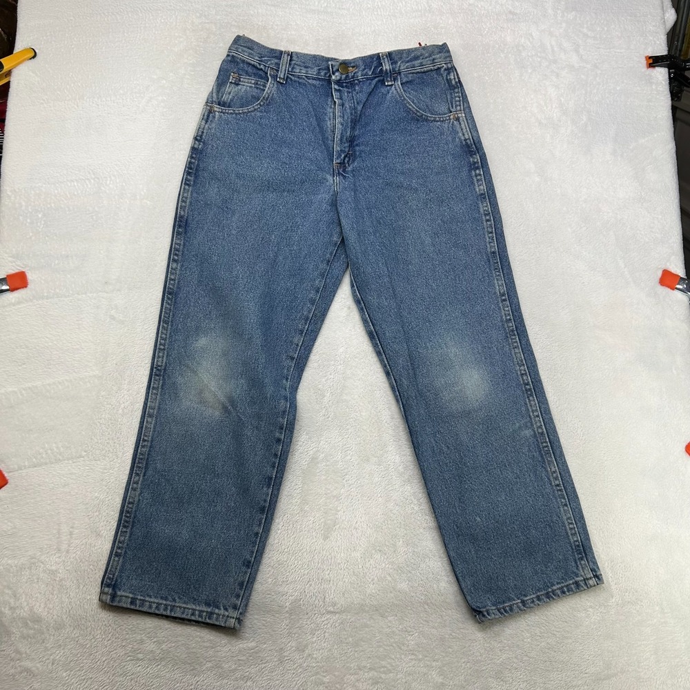 Legendary Gold Straight Jeans Men's Blue‎ Denim Pockets Classic Zip Fly - 28X26